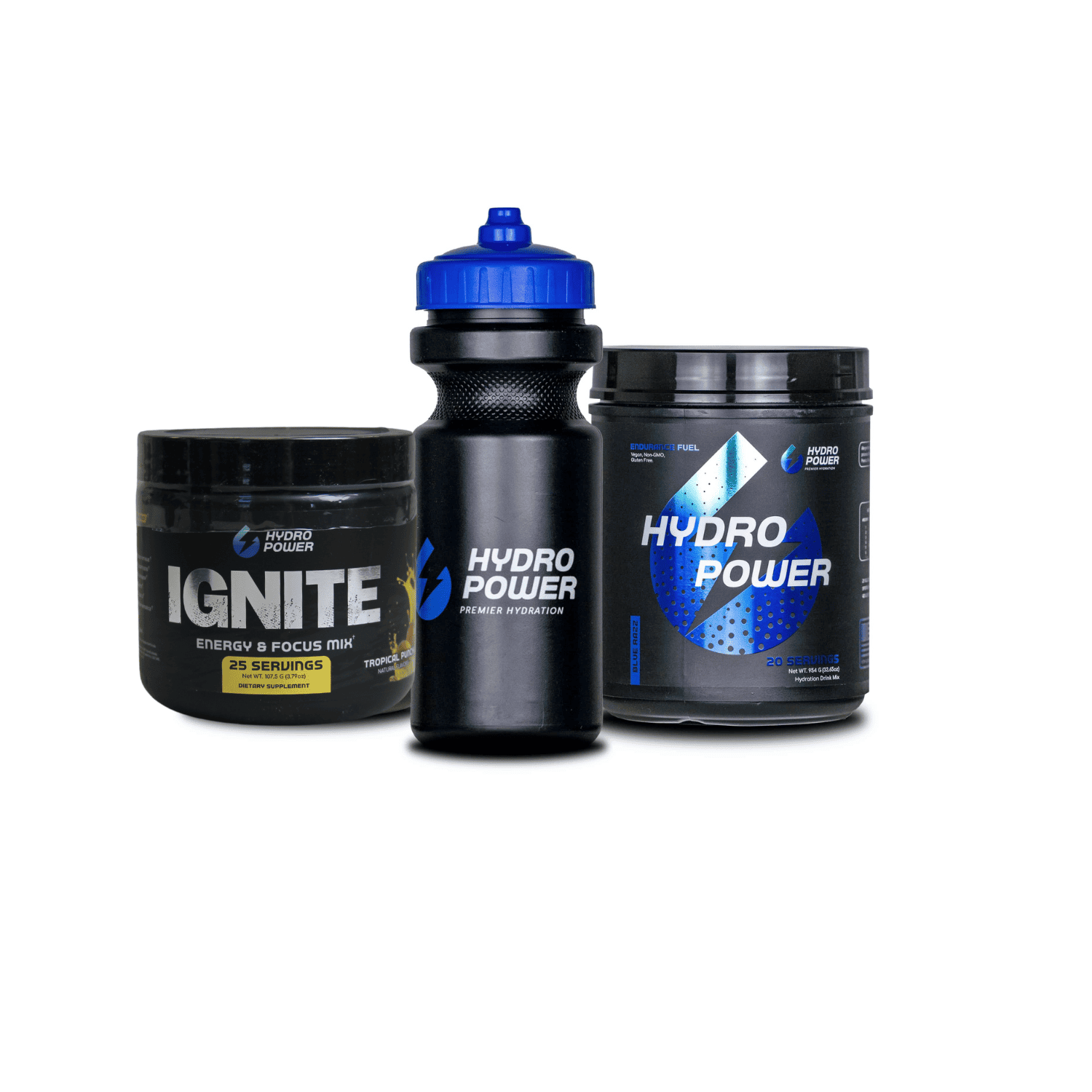 HP Starter Bundle: 1 Endurance Fuel, 1 Ignite, 1 Bottle