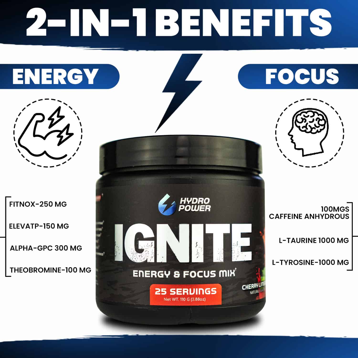 Hydro Power Ignite 2-in-1 Benefits