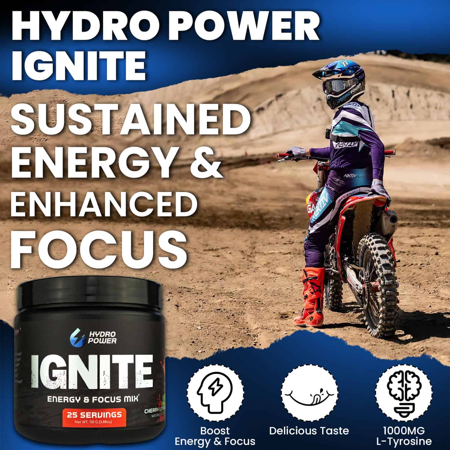 Hydro Power Ignite Sustained Energy & Enhanced Focus